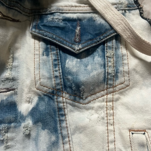 NSF Denim Hooded Vest - Picture 3 of 6